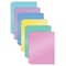 Better Office Products 3-Hole Punch 2 Pocket Folders, Bulk Pack, Sturdy Plastic, Assorted Pastel Colors, 12PK 86703 - alternate 1